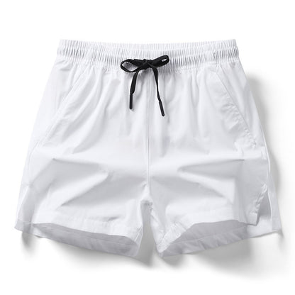 Short d'été à séchage rapide pour hommes et femmes Short d'entraînement de fitness en soie glacée 