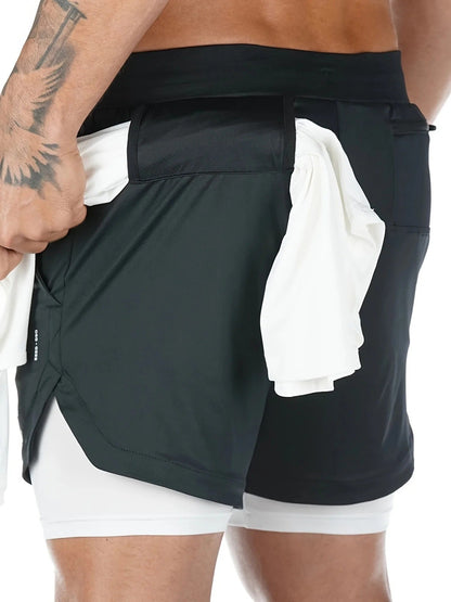 VL 2-in-1 Breathable Stretch Sports Shorts