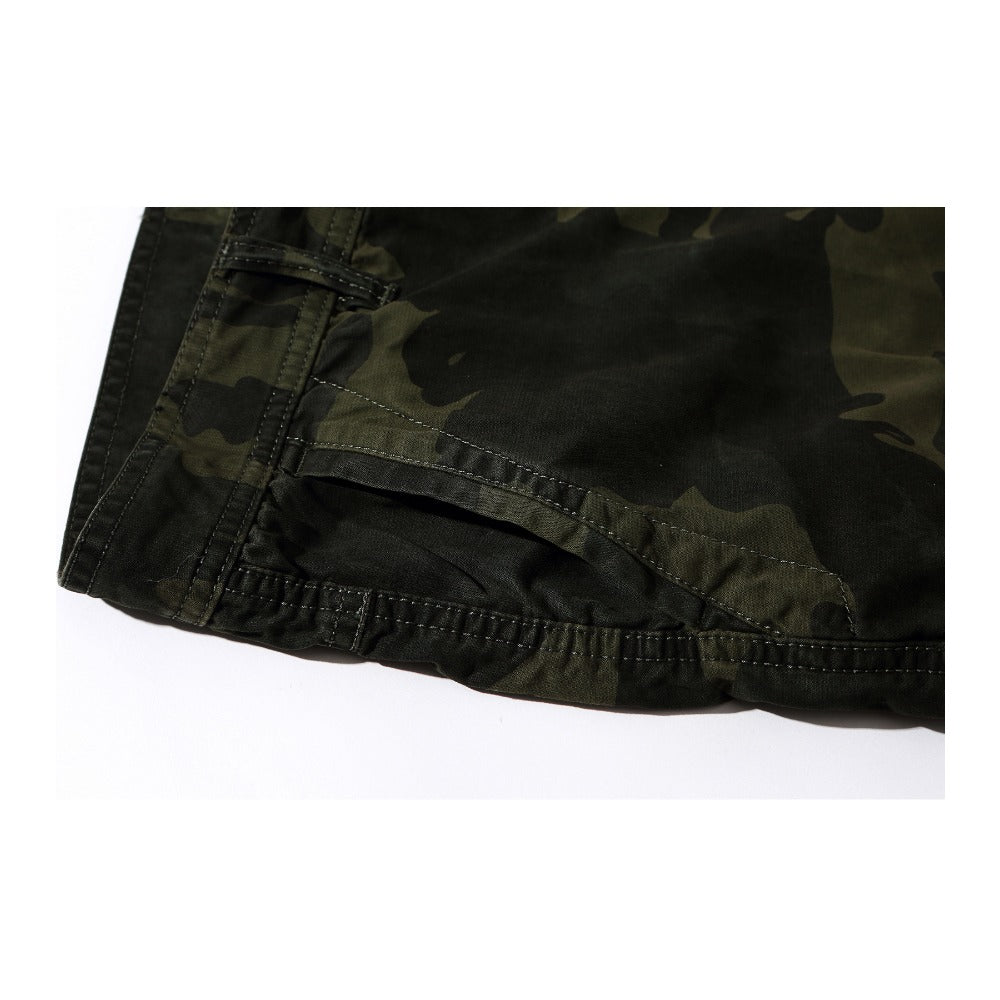 VL Plus size men's camouflage shorts 5-point pants