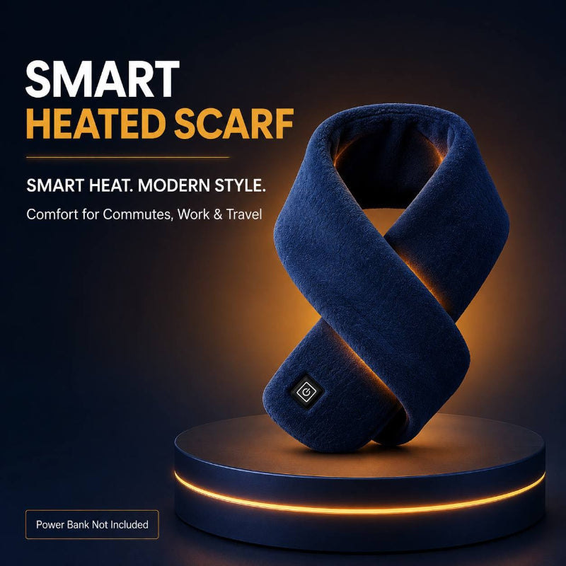 Smart Heated Scarf for Winter, Electric Heating Neck Warmer