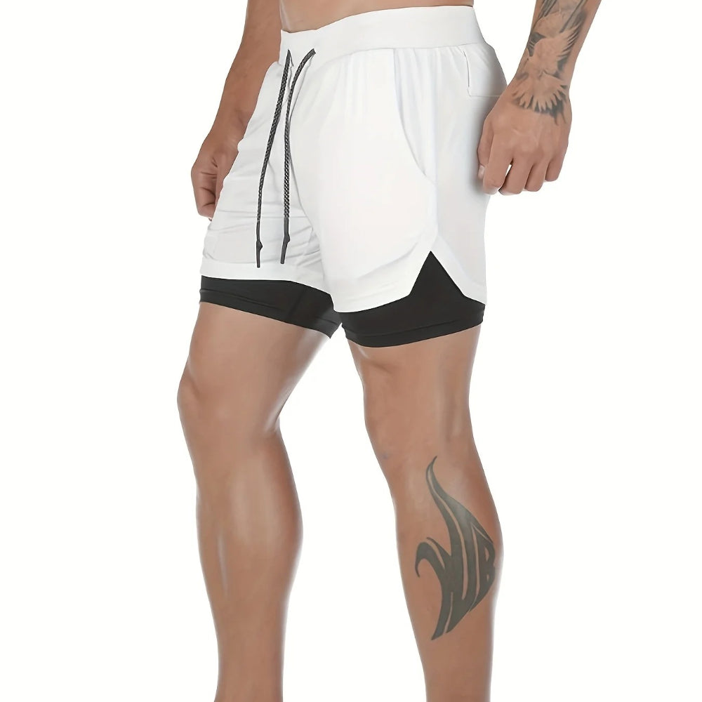 VL 2-in-1 Breathable Stretch Sports Shorts