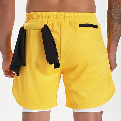 VL 2-in-1 Breathable Stretch Sports Shorts