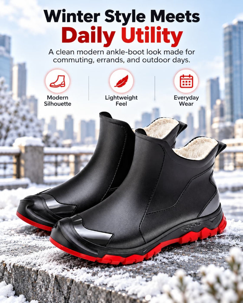 Fleece Lined Ankle Winter Boots