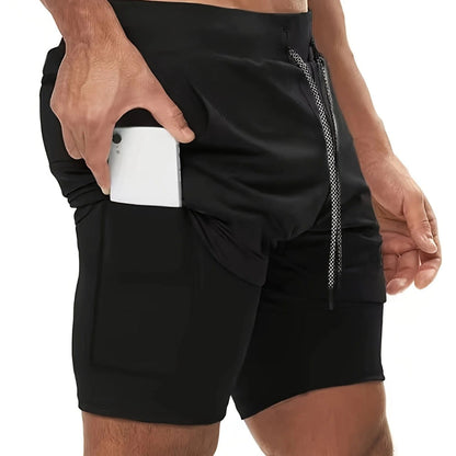 VL 2-in-1 Breathable Stretch Sports Shorts