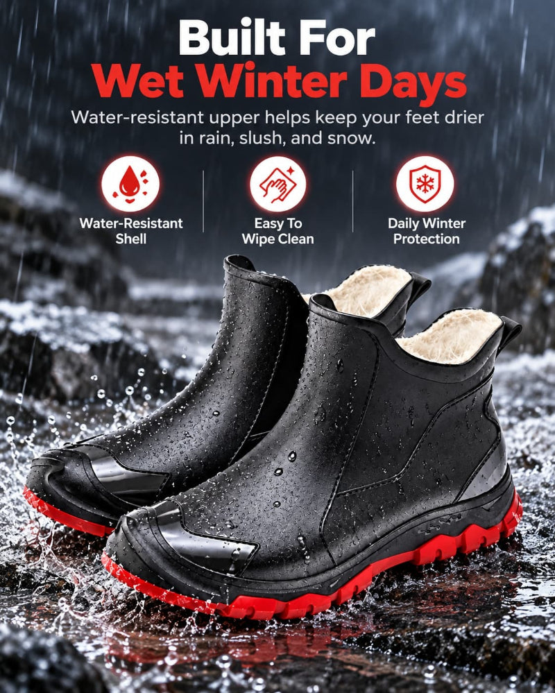 Fleece Lined Ankle Winter Boots