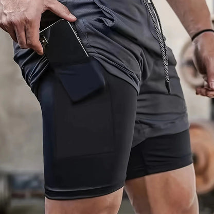 VL 2-in-1 Breathable Stretch Sports Shorts