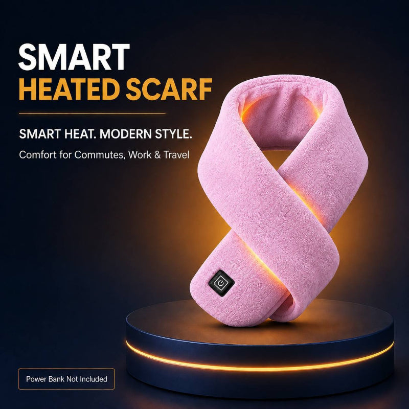 Smart Heated Scarf for Winter, Electric Heating Neck Warmer