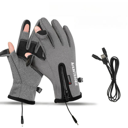 Gants chauffants d'extérieur VL™ coupe-vent et imperméables avec velours Plus