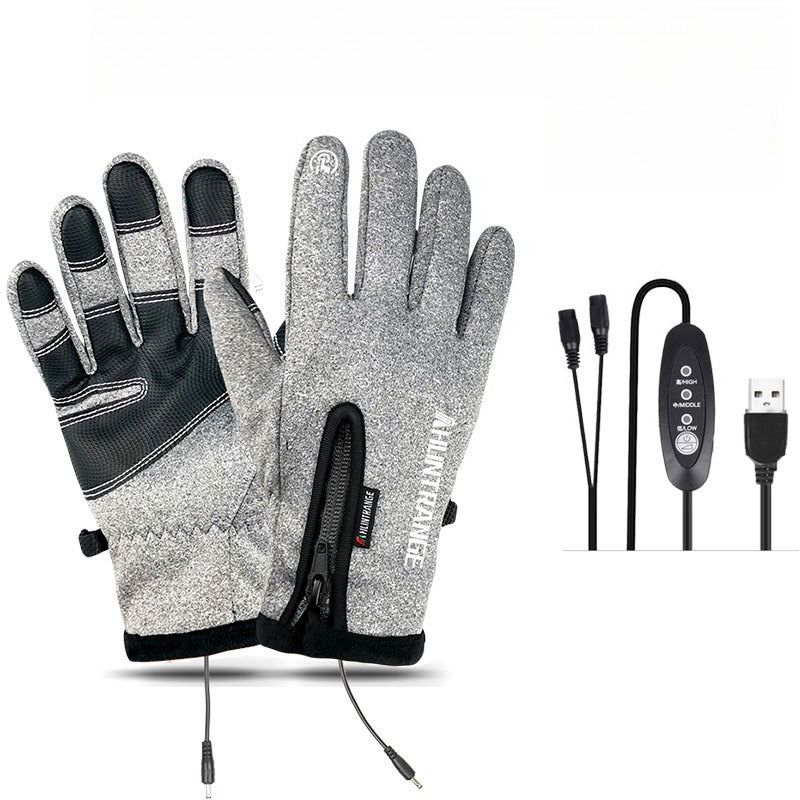 Gants chauffants d'extérieur VL™ coupe-vent et imperméables avec velours Plus