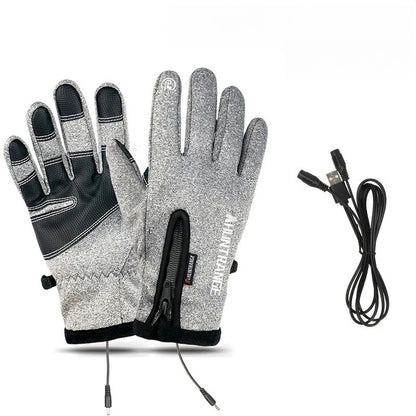 Gants chauffants d'extérieur VL™ coupe-vent et imperméables avec velours Plus