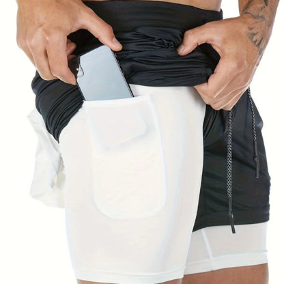 VL 2-in-1 Breathable Stretch Sports Shorts