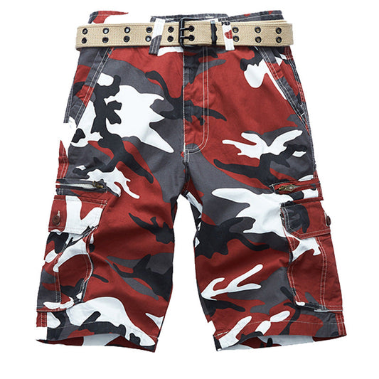 VL™ Casual Beach Camouflage Cotton Men's Shorts