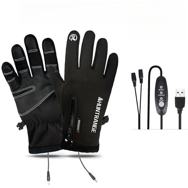Gants chauffants d'extérieur VL™ coupe-vent et imperméables avec velours Plus