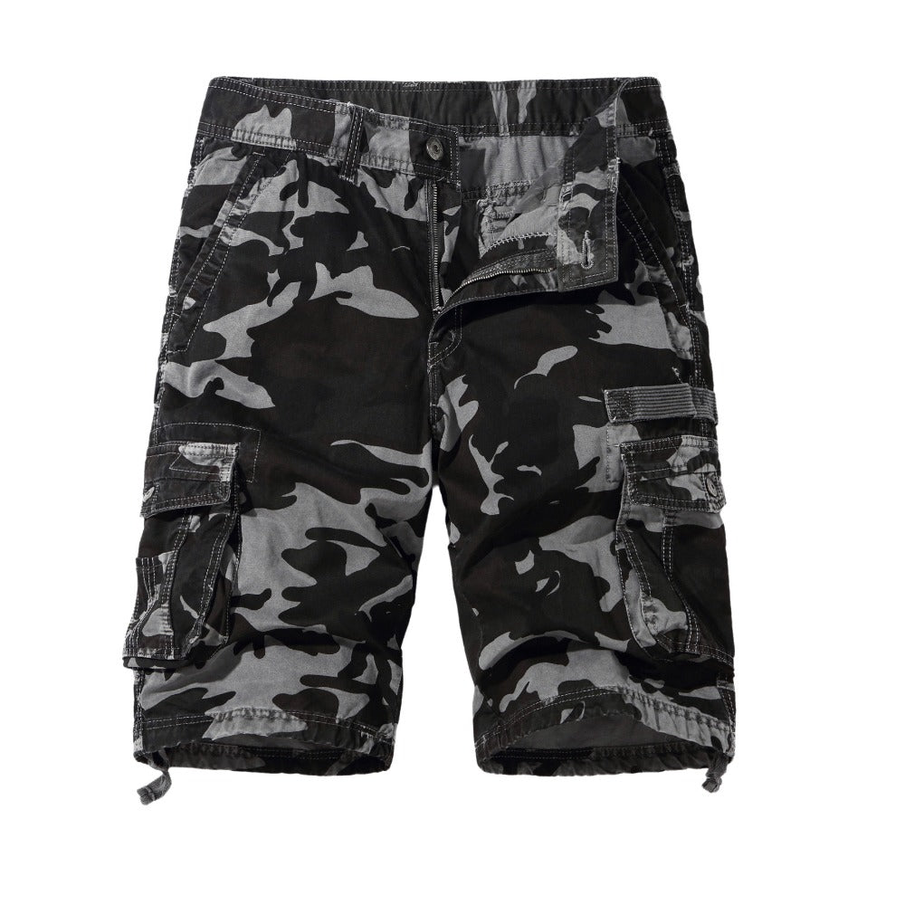 VL Plus size men's camouflage shorts 5-point pants