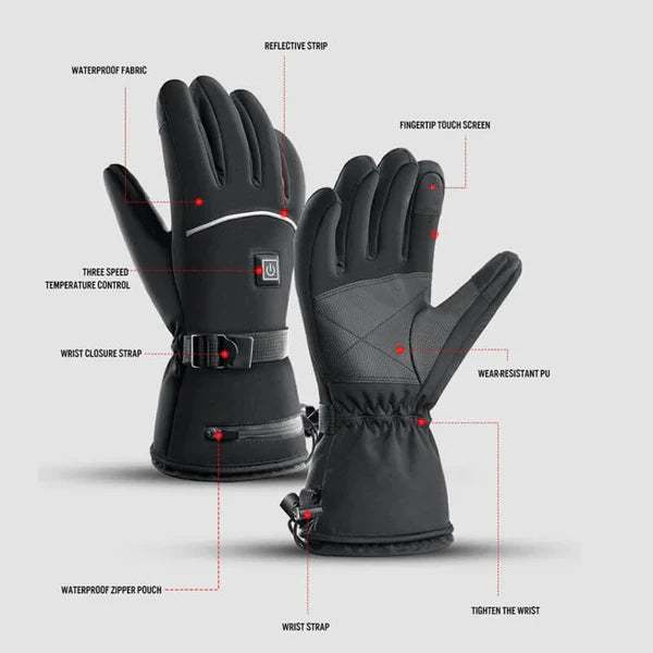 VL™ Leather Rechargeable Heated Gloves