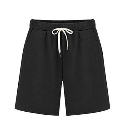 VL women's Casual Soft Solid Drawstring Shorts