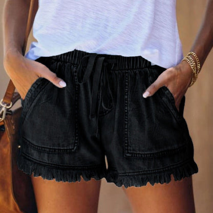 Women's Tassel Pocket Shorts