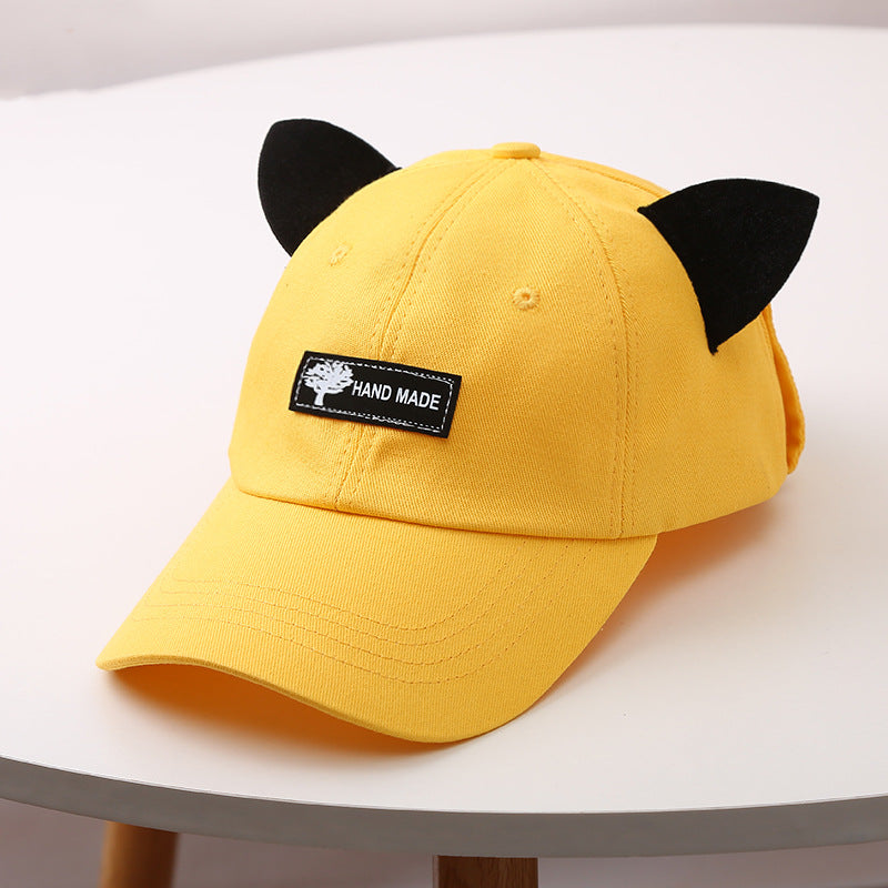 Vintage Dad Hat-Men's Novelty Baseball Cap With Pilot Glasses, Cool Trendy Sunglasses, Duck Tongue Cap With Cat Ears Sun Protection Hats For Couple