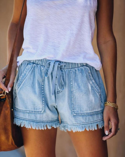 Women's Tassel Pocket Shorts