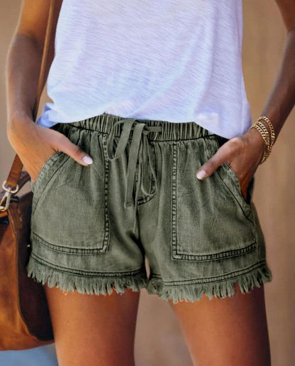 Women's Tassel Pocket Shorts