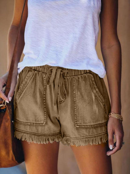 Women's Tassel Pocket Shorts