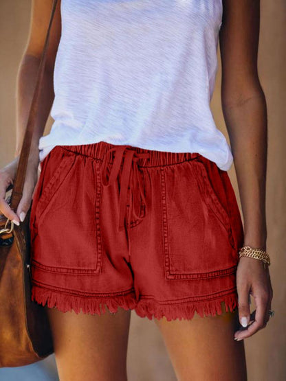 Women's Tassel Pocket Shorts