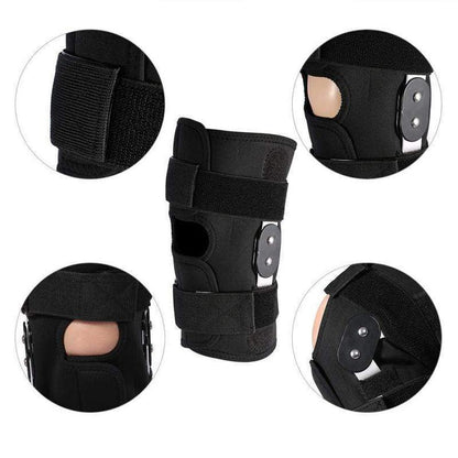 Knee Brace Dual Hinged with Open Patella Stabilizer ACL LCL MCL Support upliftex