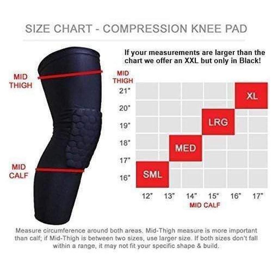 Padded Compression Knee Sleeves - Basketball & Wrestling HexPads! upliftex