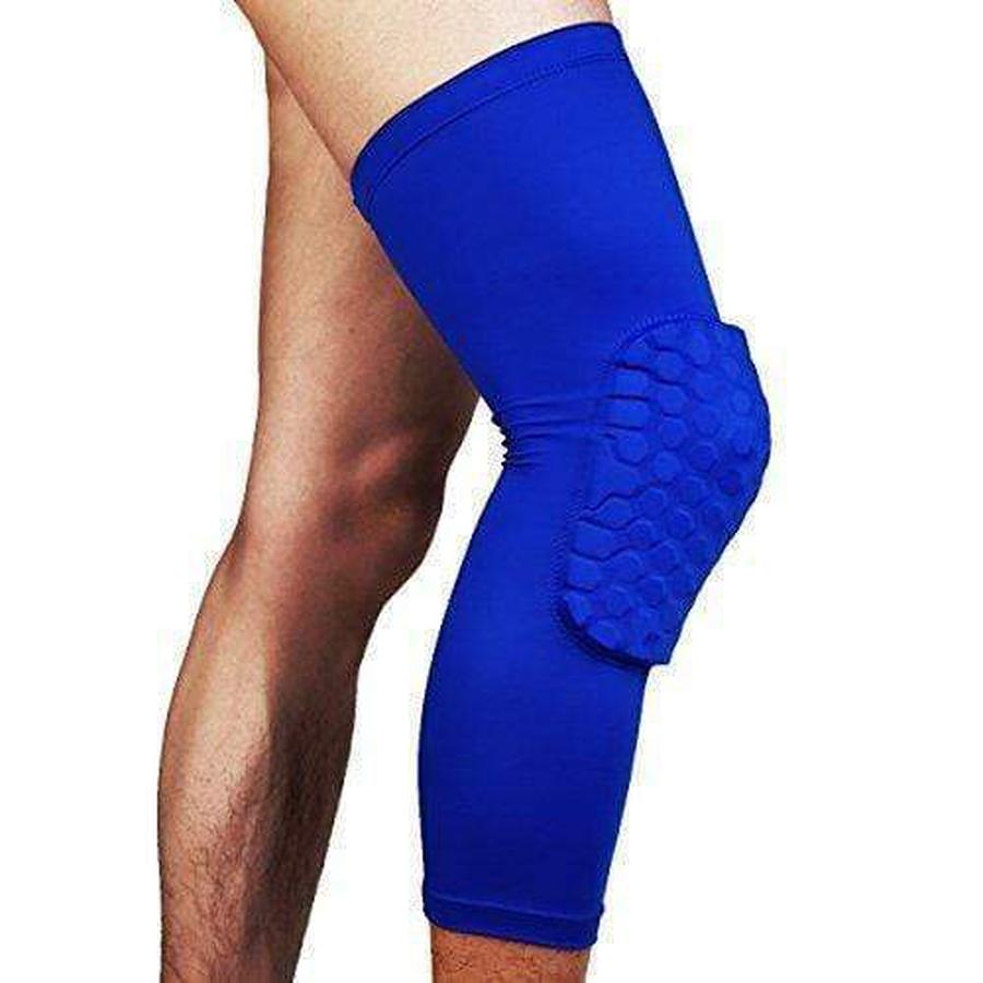 Padded Compression Knee Sleeves - Basketball & Wrestling HexPads! upliftex