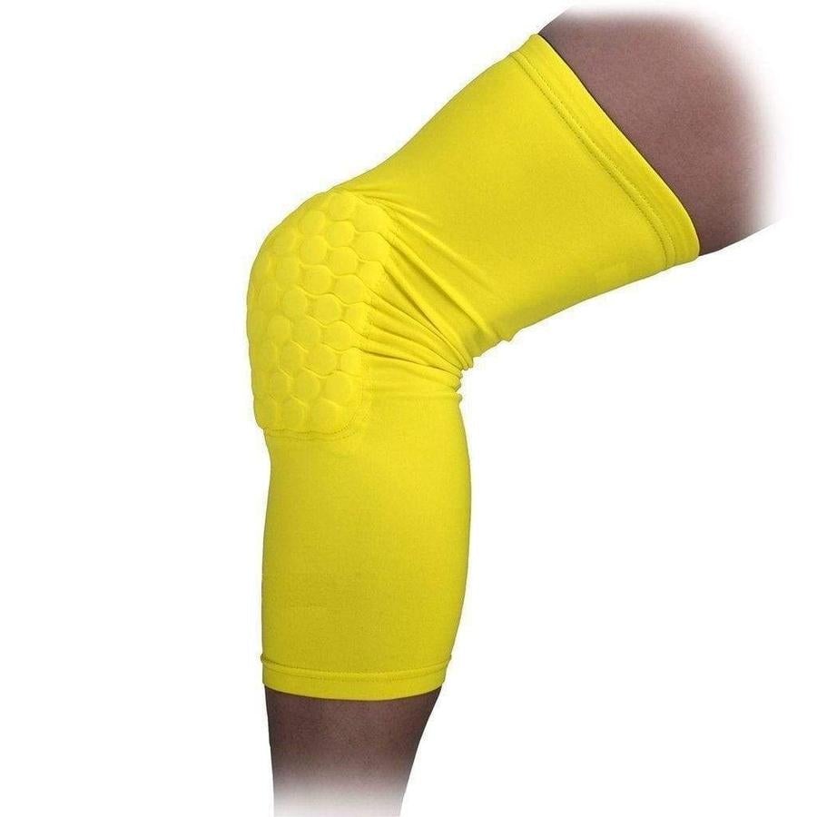 Padded Compression Knee Sleeves - Basketball & Wrestling HexPads! upliftex